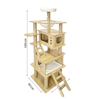 Pohon Garukan Kucing Kayu Mewah Besar Modern