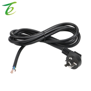 Çıplak kuyruk tel saf bakır güç kablosu ile üç çekirdekli GB fiş tel dirsek fiş siyah destek özelleştirme - Product Image 2