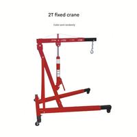 Grue pliante de lave-auto de palan à moteur hydraulique de 2 tonnes avec capacité de levage élevée