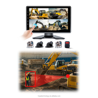Usine directe 10.1 pouces IPS écran tactile BSD alerte IP68 caméra 4 canaux camion surveillance DVR
