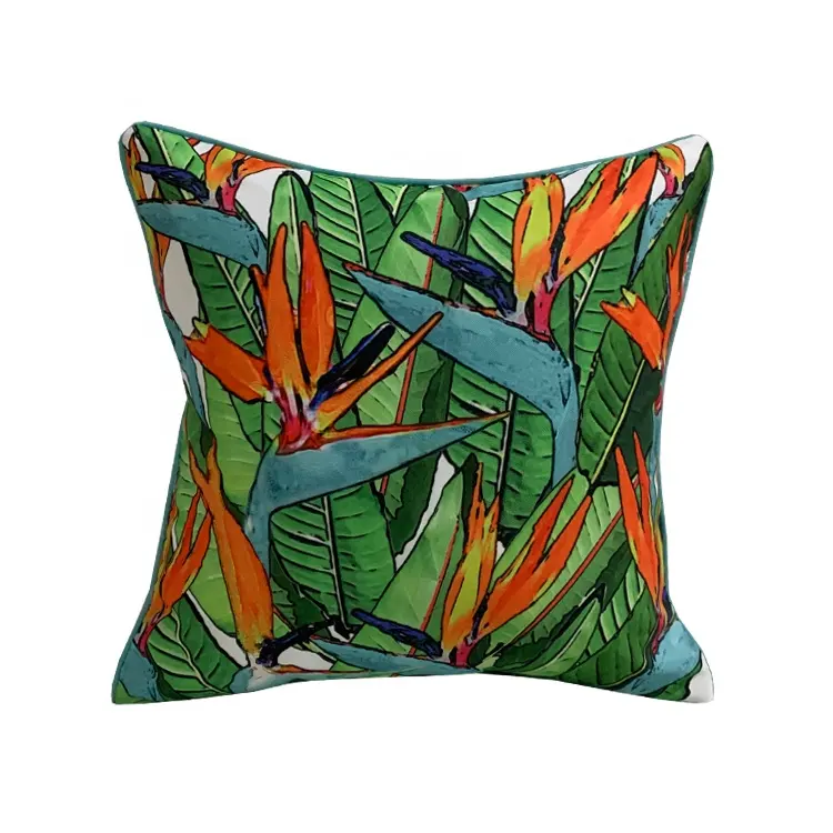 Крытый дизайн декоративные тропические растения лист полиэстер размером 45*45 см подушка домашний декор подушка