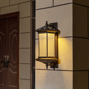 โคมไฟติดผนังกลางแจ้งสไตล์ยุโรปวินเทจอุตสาหกรรมสไตล์วินเทจสีดำโคมไฟติดผนัง E27กันน้ำสำหรับสวนทางเดินข้างประตู - Product Image 6