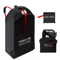 Sac de rangement pliable pour poussette de bébé avec roues sac de voyage rembourré poussette sac à bagages