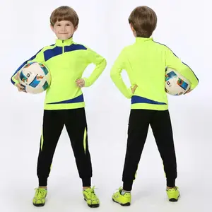 Custom Poliestere Tricot Bambini Vestito di Sport di Formazione della Squadra di Calcio Vestiti di Pista Per Bambini Da Jogging Tuta per Boy
