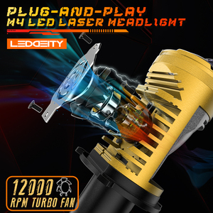 LEDDEITY 110W <span class=keywords><strong>H4</strong></span> 13200lm luce luce luce bianca fredda 6000k presa in alluminio Plug Play CANBUS accessorio per auto moto nuovo - Product Image 2