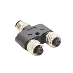 Connecteur étanche M12 Y Splitter 4 broches mâle femelle Aviation Socket pour champ d'alimentation Code filaire pour ligne de production - Product Image 2
