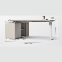 Nouveau design de bureau électrique en forme de L, bureau debout avec hauteur réglable, bureau élévateur de bureau, poste de travail informatique