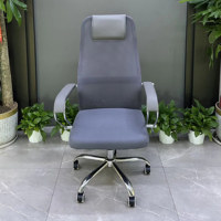 Chaise de bureau exécutive moderne en maille à dossier haut, ergonomique, réglable en hauteur et pivotante, vente en gros