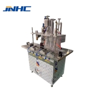 Machine automatique pneumatique de remplissage et de scellage d'aérosols en acier inoxydable pour cosmétiques, peintures, bouteilles d'eau, pots, flacons