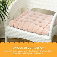 SUREWALHOME Coussin de méditation en forme de biscuit Coussin de siège de biscuit pour la décoration de la maison Coussin de siège confortable