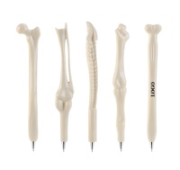 Stylo à bille anatomique personnalisé, stylo osseux pour médecin, cadeau promotionnel, écriture en plastique 1,0 mm, OEM/ODM pour hôpitaux et cliniques