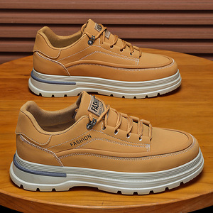 Nouvelles Bottes de Travail pour Homme Style Martin pour Chantier de Construction, Chaussures de Randonnée Antidérapantes et Résistantes à l'Usure à Semelle Épaisse - Product Image 5