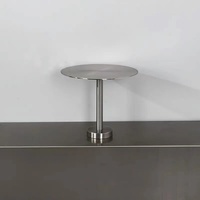 Table murale moderne en acier inoxydable, design industriel, aspect antique, pour salles à manger, salons de thé, cafés, espaces branchés