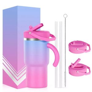 Bouteille d'eau personnalisable la plus populaire, écologique, noire, en acier inoxydable 316, tasse personnalisable avec poignée - Product Image 2