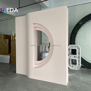 Support de toile de fond en acrylique rose moderne de luxe LEDA pour les mariages, les événements et les décorations de fêtes - Product Image 4