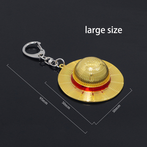 Une pièce <span class=keywords><strong>chapeau</strong></span> de paille garçon singe D <span class=keywords><strong>Luffy</strong></span> <span class=keywords><strong>Shanks</strong></span> <span class=keywords><strong>chapeau</strong></span> de paille porte-clés Anime Gadgets en alliage de zinc - Product Image 4