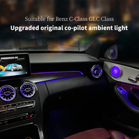 Lumière ambiante LED pour tableau de bord copilote 64 couleurs pour Mercedes Benz W205 X253 C GLC AMG C43 C63 Coupé, lampe de tableau de bord central