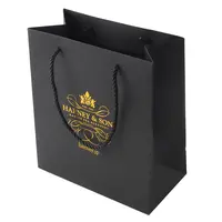 Custom Fashion Your Own Logo Print Cosmetics Luxury Gift Shopping Paper Bags  With Ribbon