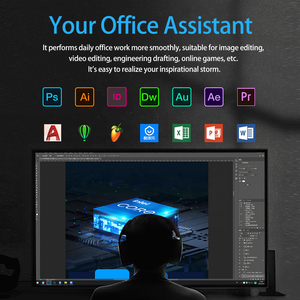 13th 12th i5 i3คอมพิวเตอร์ i7 Win11 Pro 4K UHD fanless Mini <span class=keywords><strong>PC</strong></span> dual 2.5G Ethernet WiFi6 Thunderbolt 4สำหรับเล่นเกม - Product Image 6