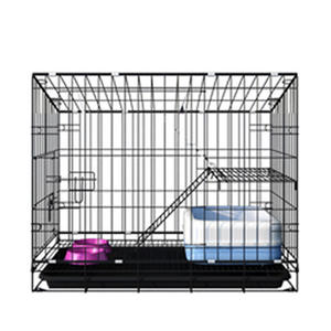 <span class=keywords><strong>Cage</strong></span> pour chat pliable en acier inoxydable écologique avec plateau en plastique - Product Image 6