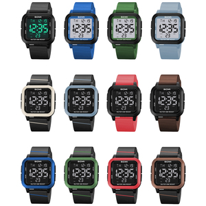 Montre de sport pour homme avec rétroéclairage EL, grand cadran, étanche 50M, <span class=keywords><strong>chronomètre</strong></span>, alarme, idéale pour l'arbitrage, la course à pied et l'entraînement en extérieur - Product Image 2