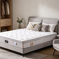 Colchón Híbrido de Espuma Viscoelástica y Resortes Personalizado de Lujo Europeo, Tamaño King y Queen, Comprimido, para Hotel, Gran Venta
