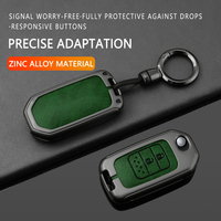 Accessoires de mode porte-clés en métal, étui de protection pour clé de voiture en alliage de zinc, étui intelligent étanche pour clé de voiture Civic City Accord CRV, vente chaude