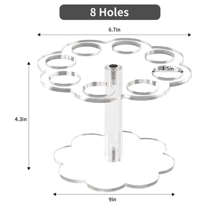 Giá Đựng Kem Dung Tích 8 Lỗ Theo Yêu Cầu Của Nhà Máy Giá Đựng Kem Bằng <span class=keywords><strong>Acrylic</strong></span> Trong Suốt Giá Trưng Bày Kem - Product Image 5