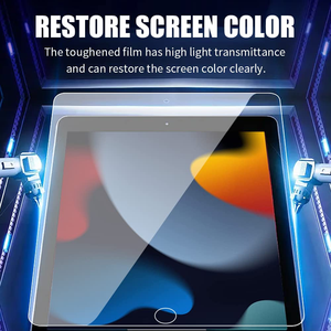 Protection d'écran en verre trempé transparent anti-traces de doigts, anti-huile, dureté 9H, 2.5D, anti-rayures pour iPad 7/8/9 10.2 - Product Image 4