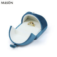 Boîte à bijoux en velours personnalisée, boîte d'emballage pour bijoux, boîte de rangement pour anneaux, pendentifs, colliers, bracelets, boîtes d'emballage pour bijoux à double ouverture