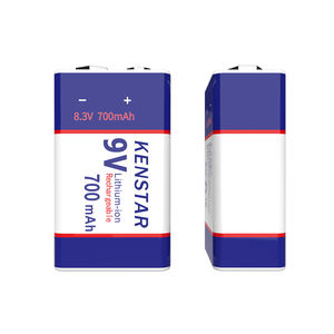 ליתיום 9 וולט 500mAh 700mah USB טעינה מהירה ליתיום יון 9 v נטענת סוללה עבור מודד גלאי עשן - Product Image 4