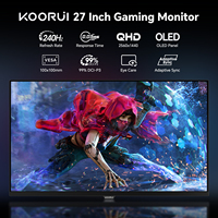 Moniteur de jeu OLED KOORUI 27 pouces, écran QHD, moniteur 240 Hz, moniteur d'ordinateur 0,03 ms