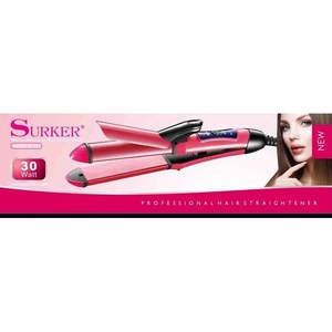Lisseur de cheveux professionnel en céramique Sunker, 30 watts, 3 en 1, pour femmes, cheveux lisses et tendance - Product Image 1