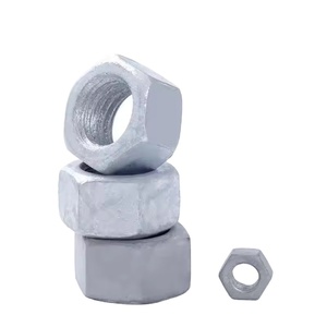 Écrou hexagonal en acier au carbone galvanisé à chaud Dacromet, pour <span class=keywords><strong>tour</strong></span> photovoltaïque externe, DIN934, entièrement fileté, M3-M30 - Product Image 1
