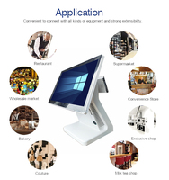 Système de caisse enregistreuse tactile avec Windows 11 Wi-Fi 6 4 Go de RAM 256 Go de SSD - Terminal tout-en-un