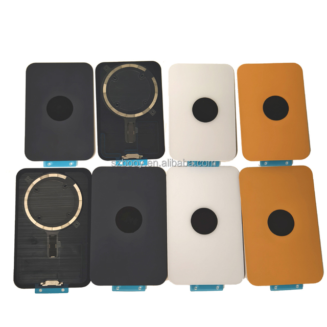 Replacement Back Glass with Magnet Metal Frame and Cam Lens Glasses for iPhone 17 Pro 17 Pro Max Battery Rear Glass After Market