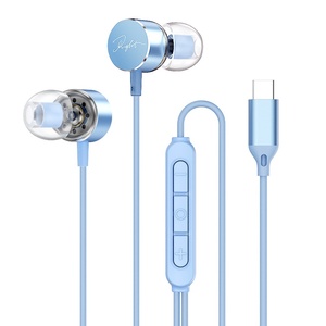 Audífonos Intrauditivos con <span class=keywords><strong>Cable</strong></span> de Alta Calidad, Sonido Envolvente Estereoscópico, Interfaz Tipo-C Chapada en Oro, para <span class=keywords><strong>iPhone</strong></span> y Samsung - Product Image 1