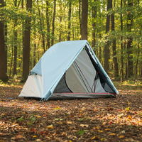 Moustiquaire gonflable portable légère imperméable à double couche de protection UV pour une personne, tente de camping quatre saisons