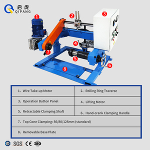Qipang1000/1250mm tự động <span class=keywords><strong>bobbin</strong></span> <span class=keywords><strong>Winder</strong></span> Máy cantilever shaftless spool quanh co Máy Cáp mất máy - Product Image 5