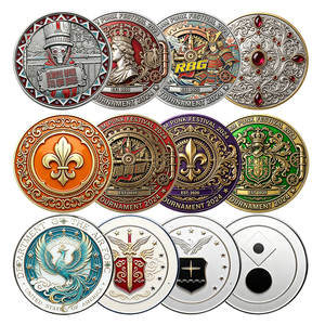 Pièces de monnaie personnalisées en métal, toutes formes, souvenirs, collections de pièces personnalisées, émail 2D 3D, alliage plaqué or et argent, pièce de défi - Product Image 1