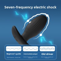Stimulateur de prostate masculin à micro-courant, plug anal électrique, jouet SM pour adultes, stimulation du point G, silicone liquide IPX7