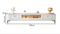 Meuble TV et Table Basse Économiques avec Fonction Rétractable pour Chambre, Hôtel, Appartement – Support TV en Bois de Luxe
