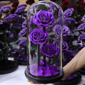 Cúpula <span class=keywords><strong>de</strong></span> Cristal Big Prince, Regalo Creativo para el Día <span class=keywords><strong>de</strong></span> la Madre y San Valentín, Decoración para el Hogar, Rosa Preservada al por Mayor - Product Image 3