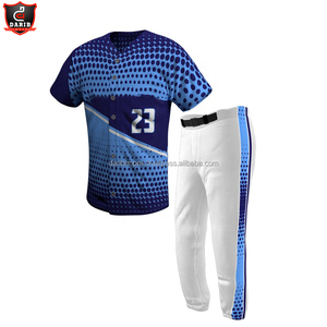 Uniforme de baseball 100% polyester, best-seller 2021, vente en gros, sur mesure, antibactérien, séchage rapide, respirant, grande taille, unisexe - Product Image 5
