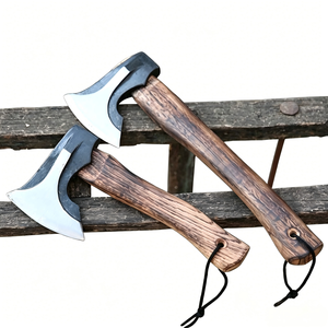 Handmade High Carbon Steel Splitting <strong>Axe</strong> Wood <strong>Handle</strong>, Outdoor Camping Hatchet for Hunting &amp; Bushcraft, Camping <strong>Axe</strong> Tool - Product Image 1