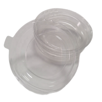 150ml mini Pudding Cups avec couvercle en plastique Muffin Cupcake Cuisson Tasse couvercle couvercle Jetable Rond Feuille Pizza Casseroles PET couvercle