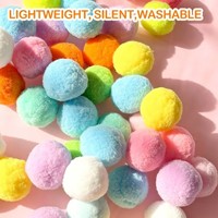 Ensemble de lanceur de balles en peluche pour chat, 31 pièces, comprenant 1 pistolet lanceur, adapté aux chats adultes d'intérieur lasse et aux chatons adorables