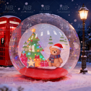 Cabine de Prise de Vue Gonflable en PVC pour Globe de Neige de Noël avec Pompe à Air, Conception Étanche pour Publicité de Fêtes SG-001 Neige Gonflable - Product Image 5