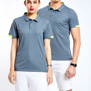 T-shirt de sport en polyester et coton tricoté de haute qualité, personnalisable avec logo par sublimation, doux, respirant, pour le golf (hommes) - Product Image 1