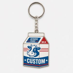 Llaveros Personalizados al por Mayor con Diseño de Comida Escolar Americana, Cadenas Clásicas de Comida de Cantina, Regalos Nostálgicos para el Campus, Llavero de Recuerdo - Product Image 2